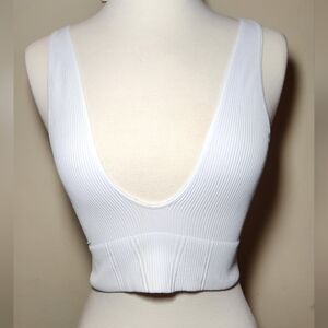 Intimately Free People Everyday Crop Bra White‎ Size M/L